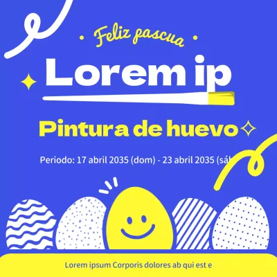 Guía del simpático acto cultural de pintar huevos azules y amarillos