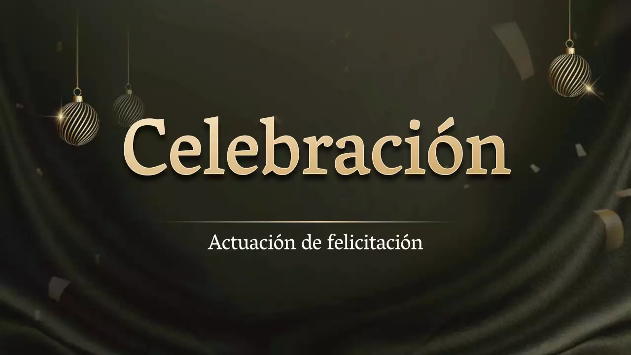 Una velada conceptual de entrega de premios en oro y negro