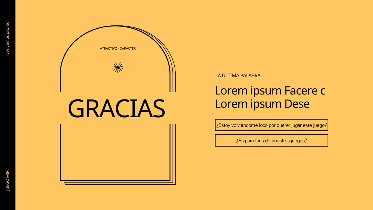 Presentación del juego