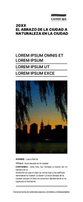 Estilo de maquetación de texto negro y sencillo Guía informativa de la exposición fotográfica