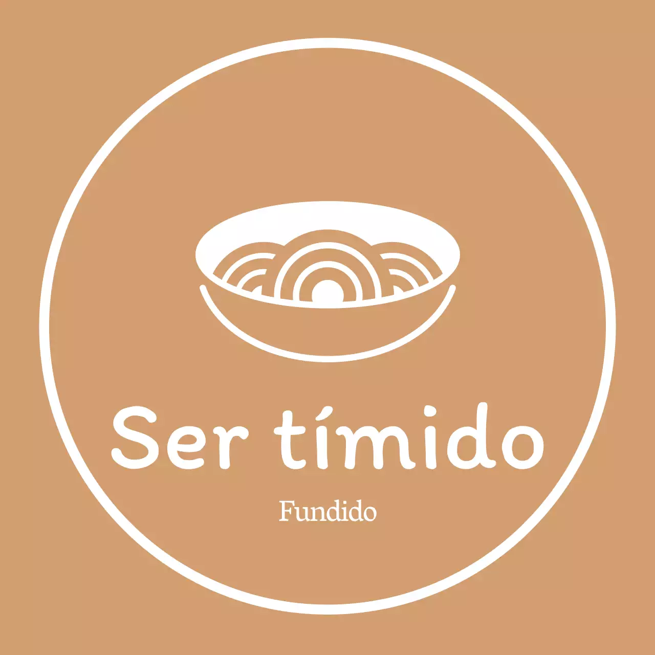 Sencillo rótulo de restaurante coreano en dorado