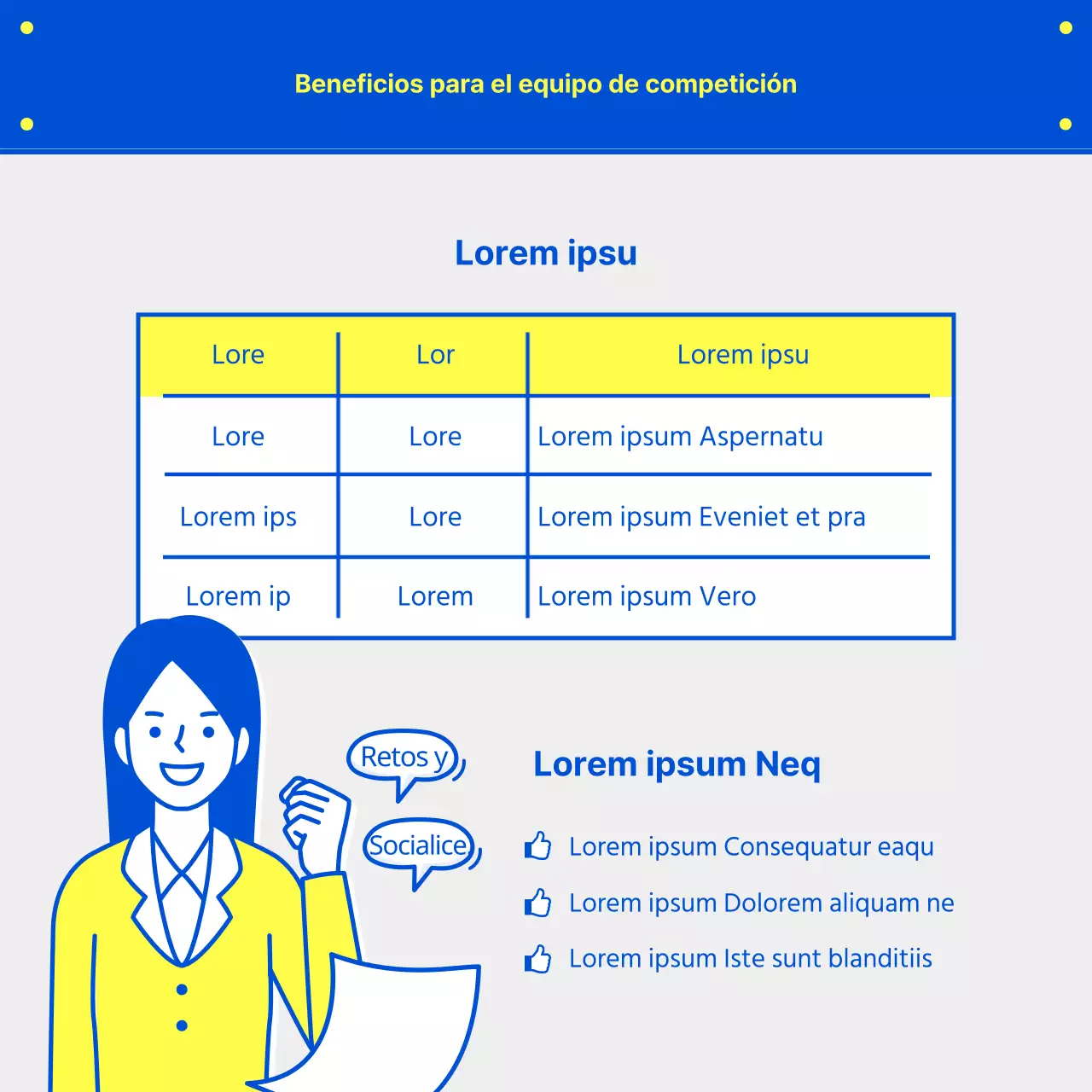 Azul y limón Ilustración Concurso de divulgación Contratación de equipos TarjetaNoticias