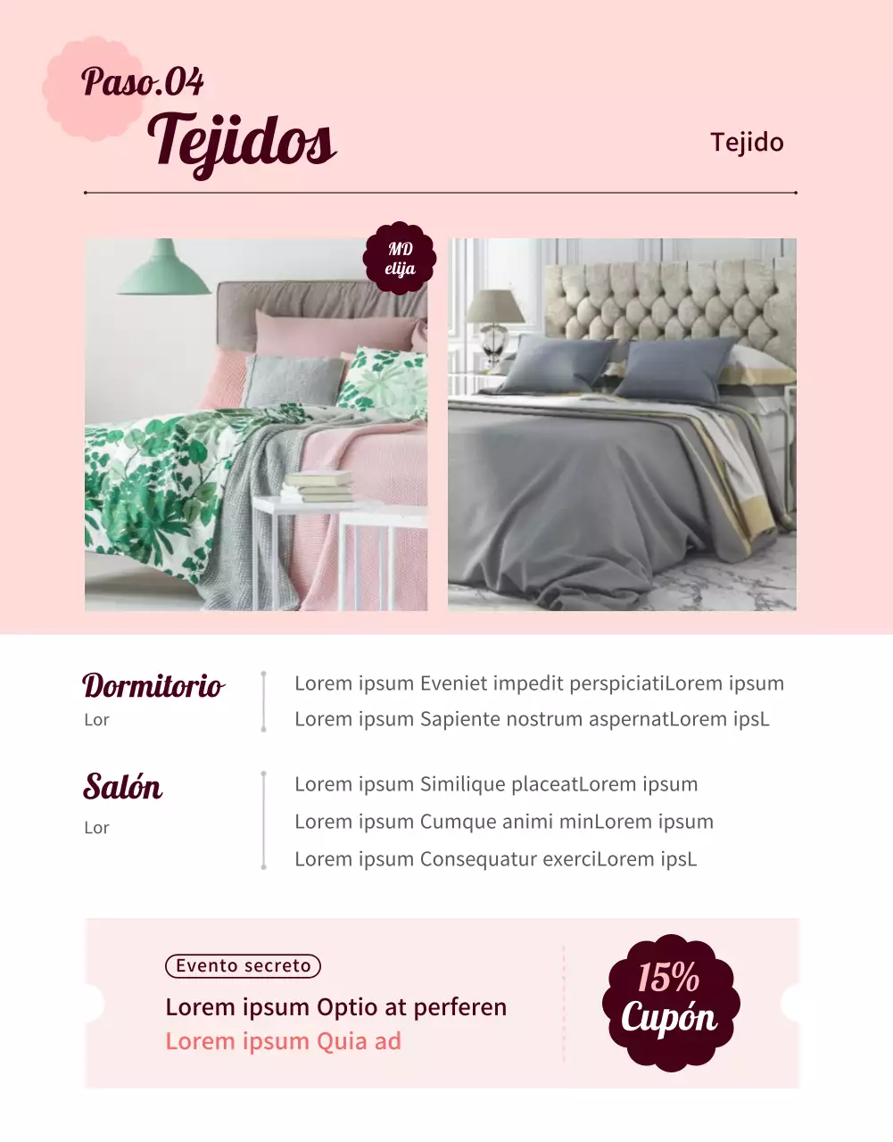 Exposición especial Pink Mood Living Muebles, electrodomésticos y decoración para el hogar