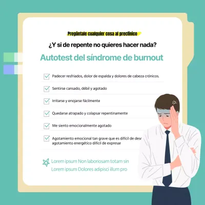 Contenidos del autodiagnóstico del síndrome de burnout de Mintz-Thorne