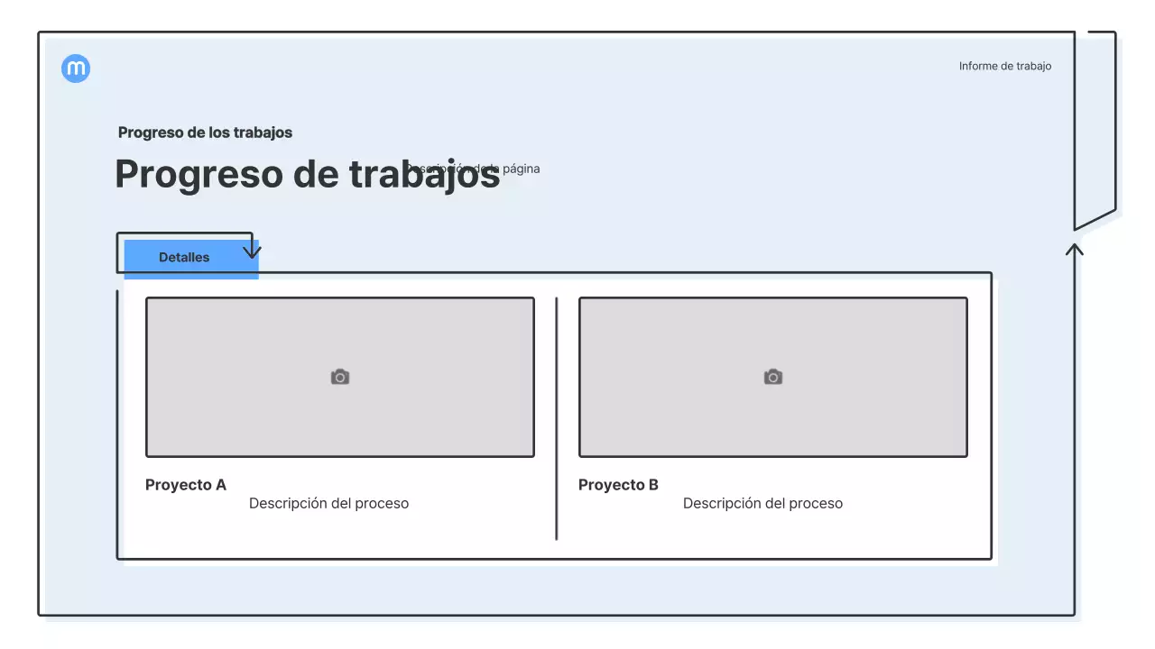 Formas de puntos con flechas azul claro kit de presentación empresarial