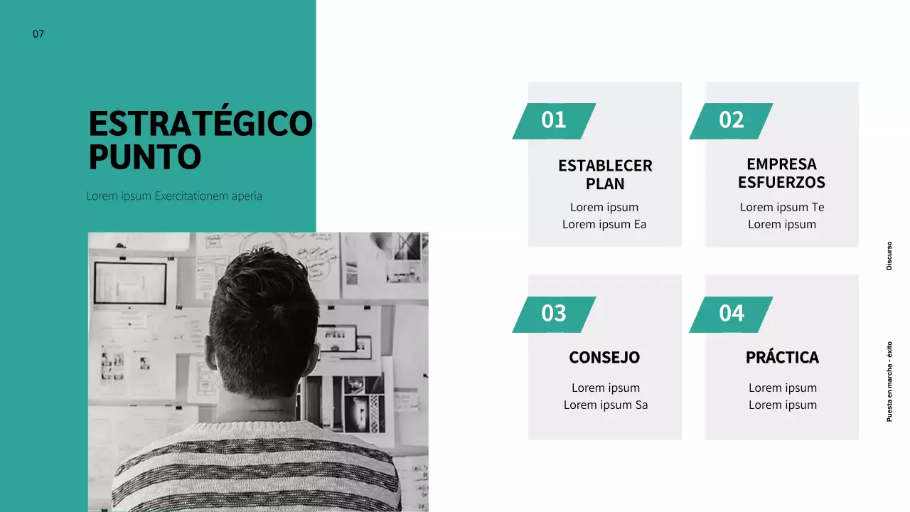 Propuesta de empresa de marketing sencilla y en color menta