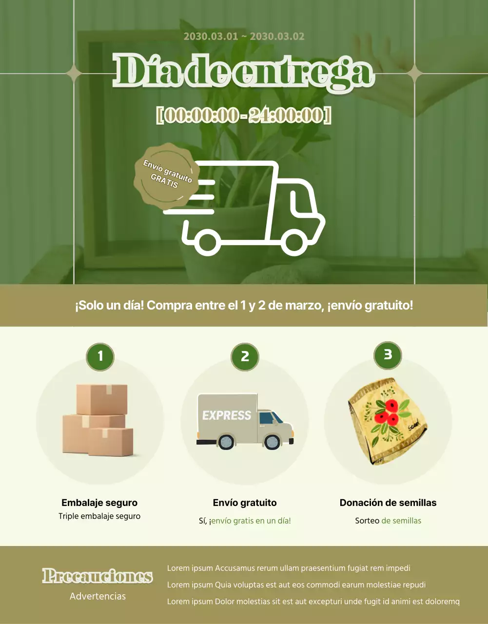 Suculentas verdes y beige detail page