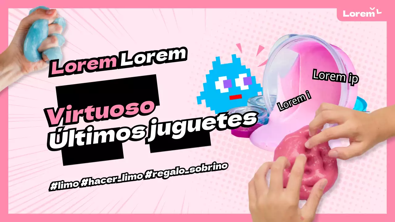 Sobre el juguete rosa en miniatura de YouTube