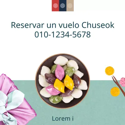 HyunAh Chusok_Bandera Cuadrada