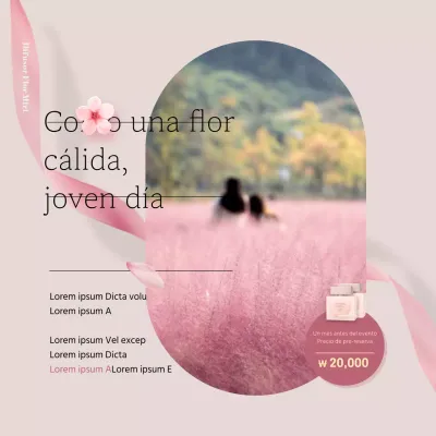 Regalo de graduación de flores de color rosa Instagram feed