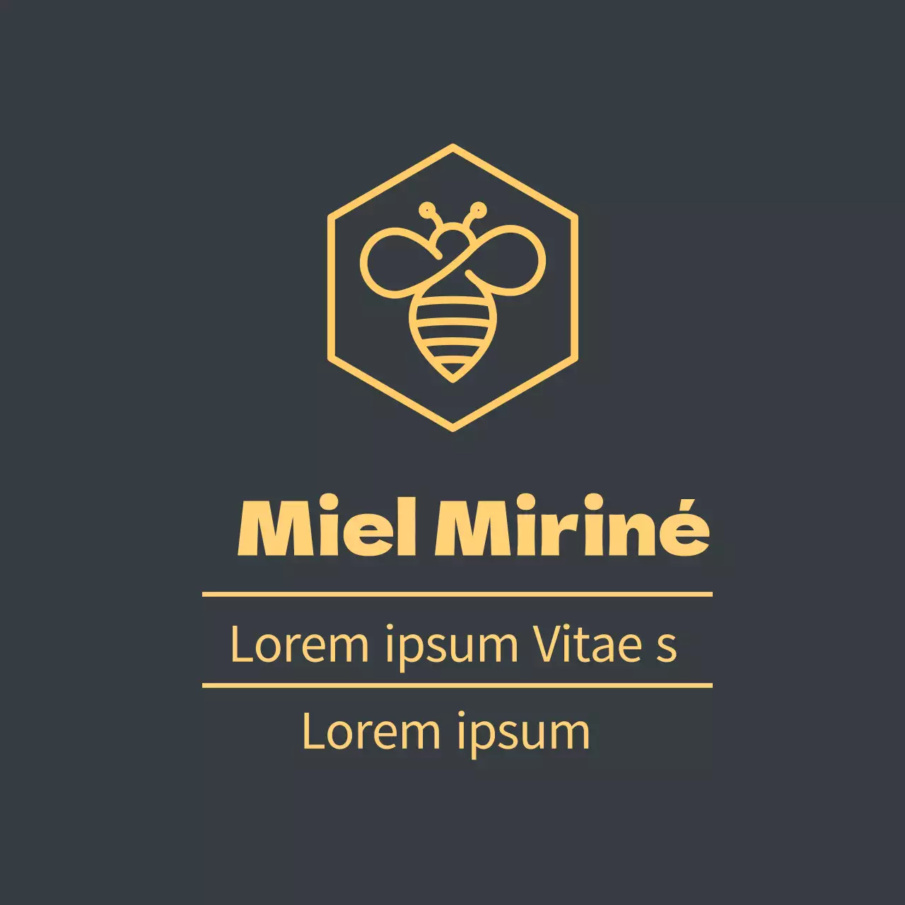 Ilustración amarilla pulcra miel de abeja