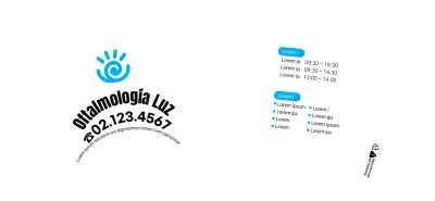 Estilo limpio en negro y azul para presentar y promocionar su consulta