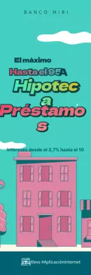 Hipoteca azul claro y rosa gif animado video banner