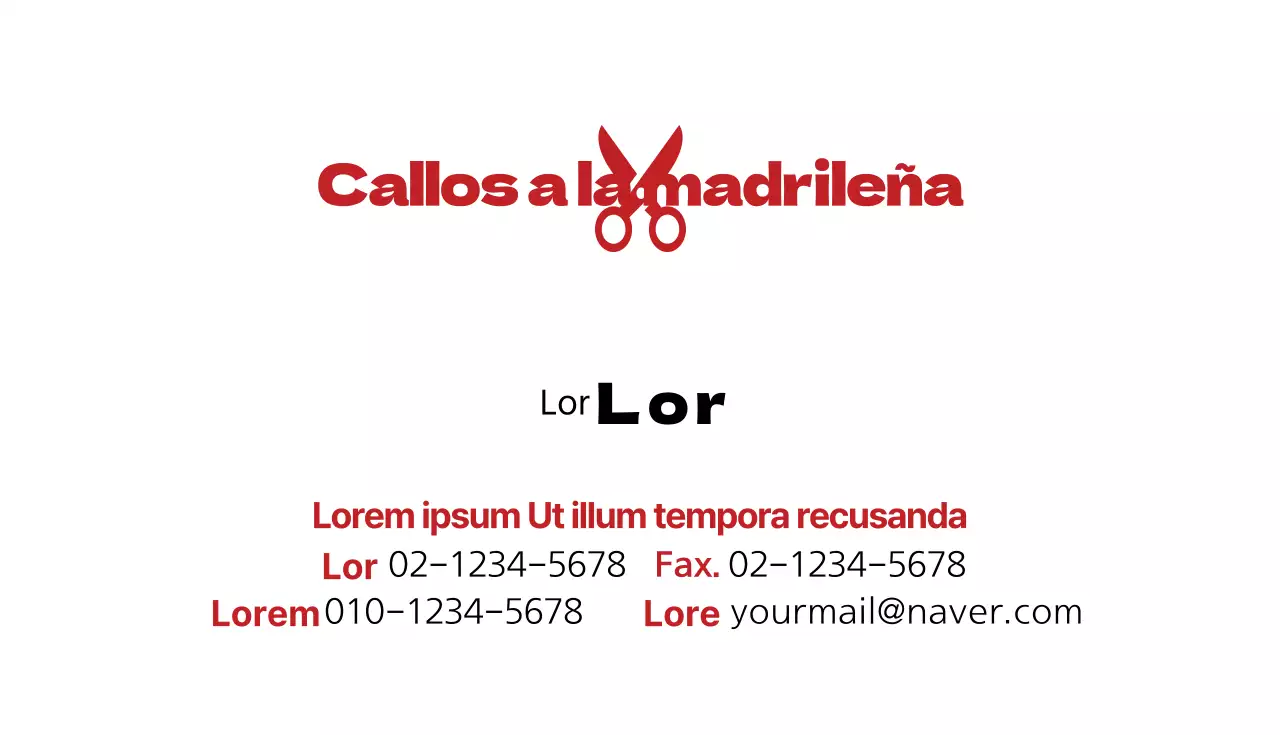 Tarjetas de visita para peluquerías