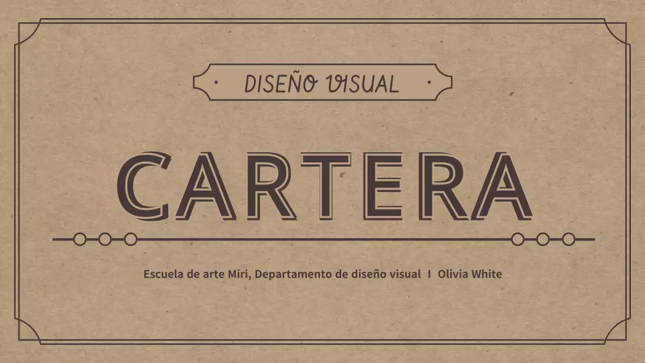 Tema de cartera con un concepto retro