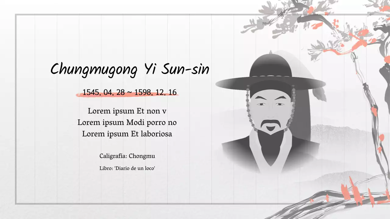 Blanco y negro y rojo Concepto clásico Tinta antigua y acuarela Presentación Presentación de los grandes de la acuarela