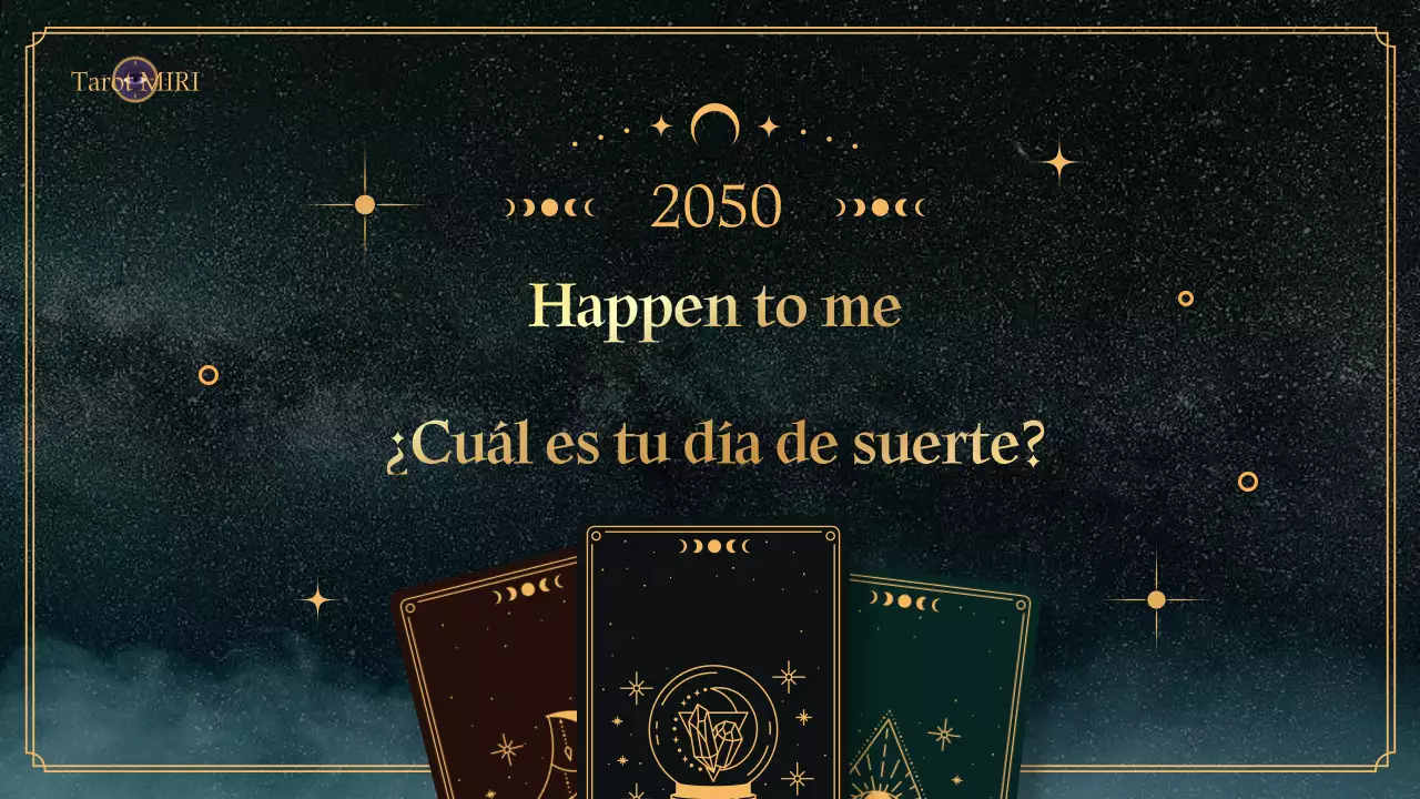 Tarot horóscopos de Año Nuevo con fondo cósmico turquesa