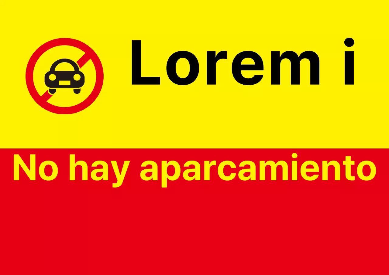 Prohibido aparcar vehículos en el exterior