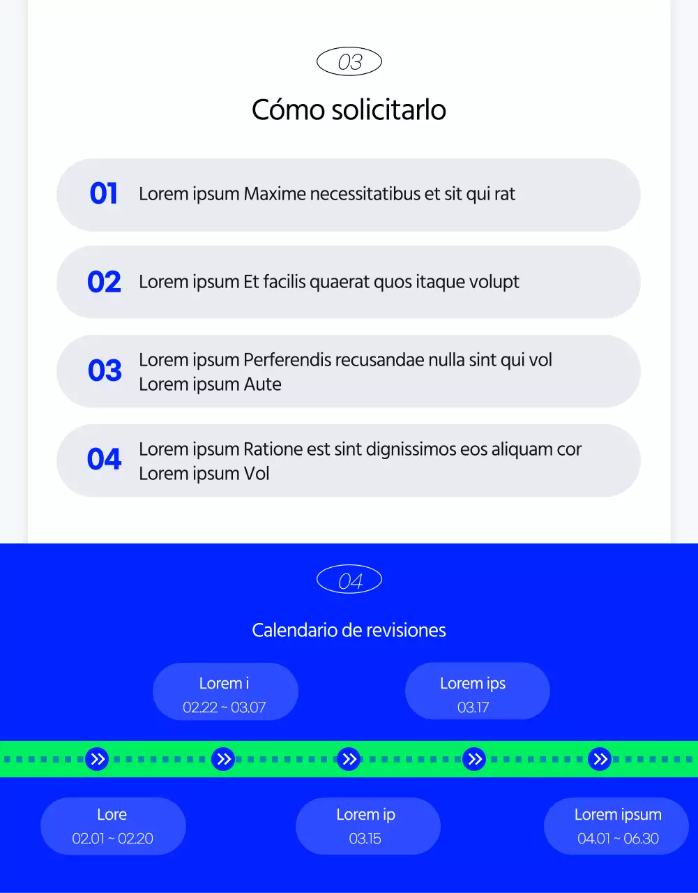 Kitschy breve formulario de solicitud de concurso con fondo azul