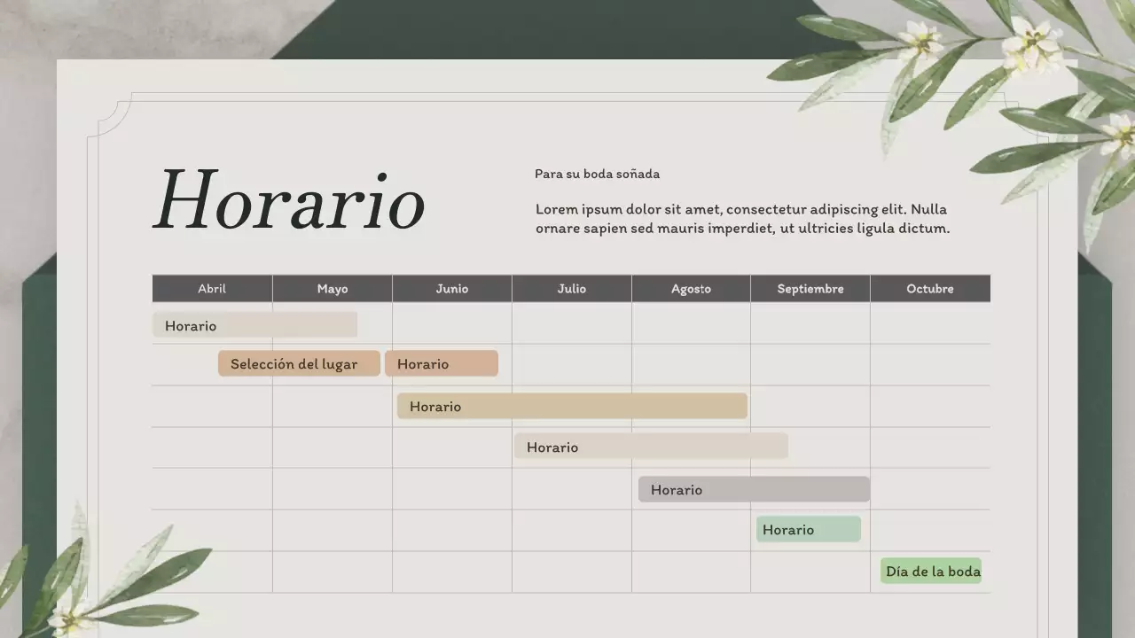 Organización de bodas con un concepto de invitación ecológico