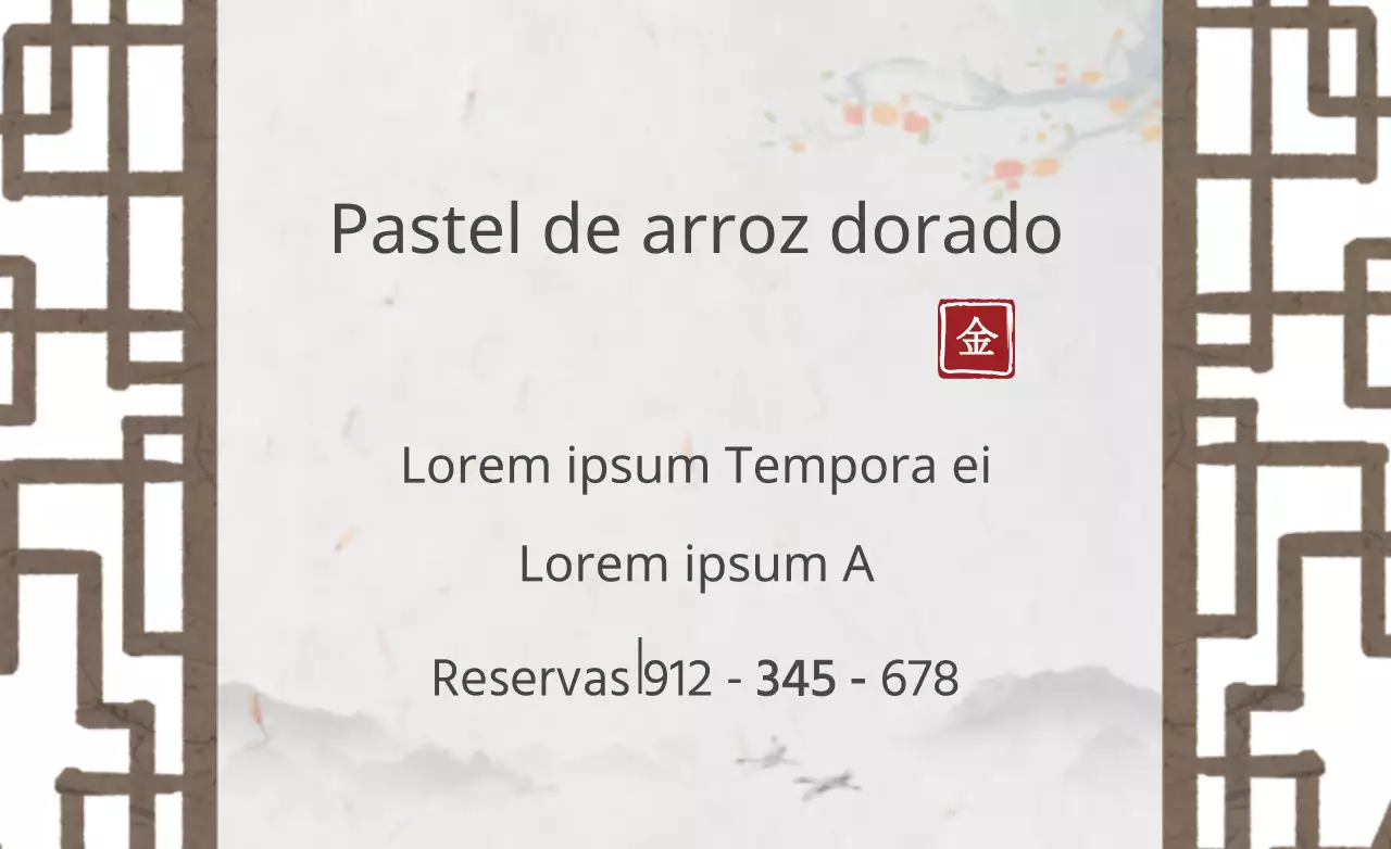 Pastel de arroz dorado