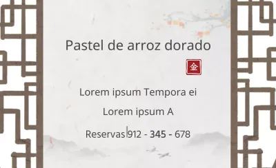 Pastel de arroz dorado