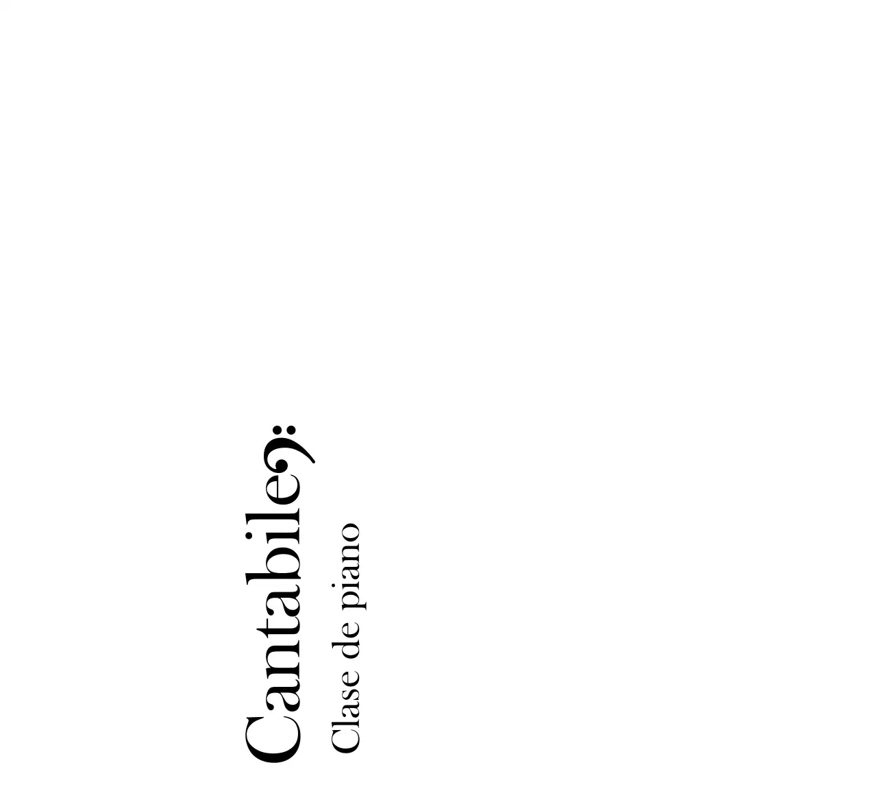 Concepto de tipografía con gracias elegante academia de piano en negro