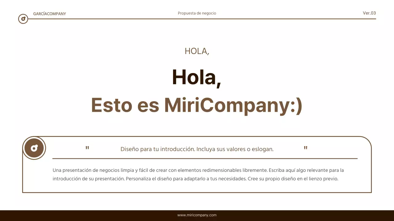 Informe de resaltado de texto sencillo en marrón y blanco