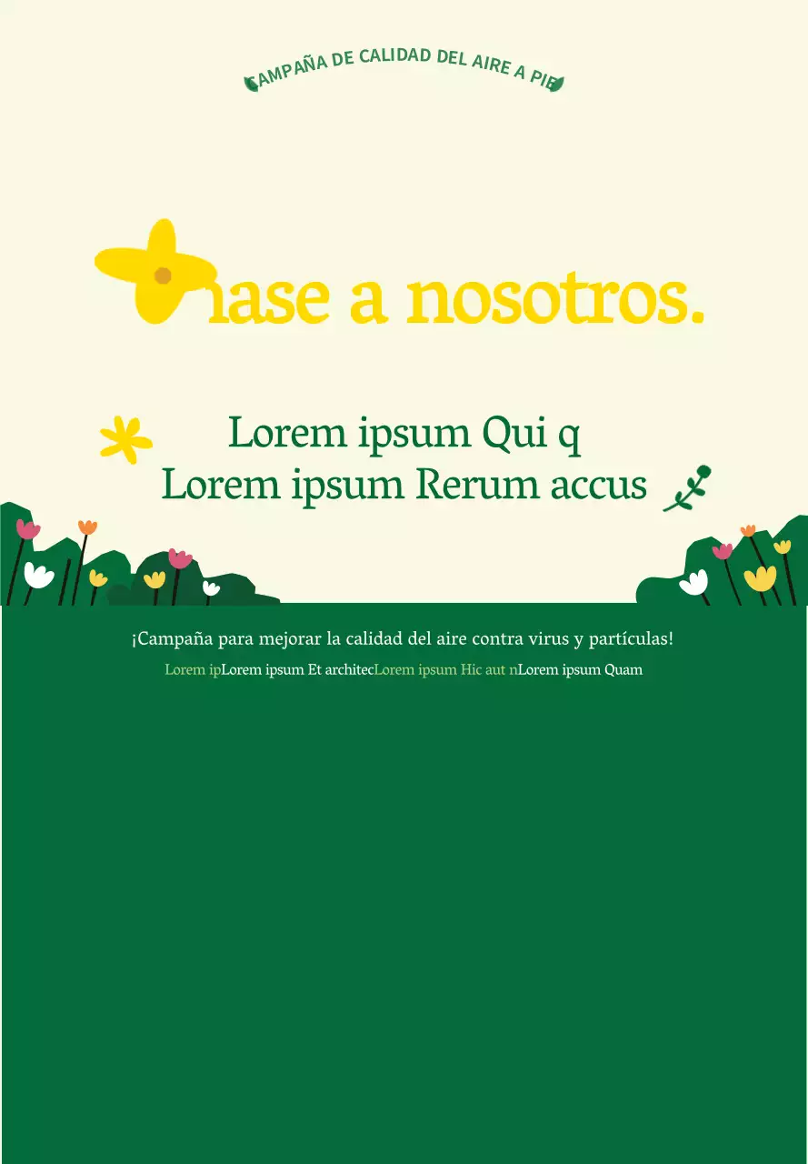 Sobre la campaña verde y amarilla de ir al trabajo a pie con un estilo limpio