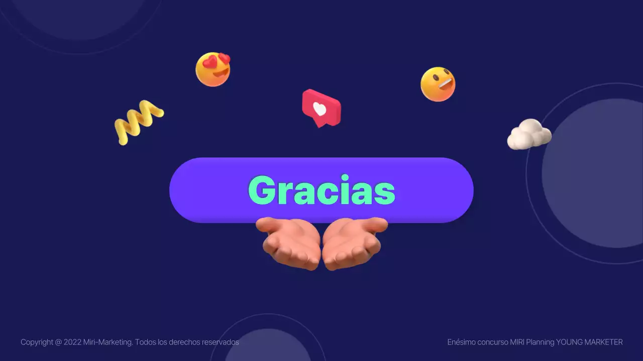 Plan de marketing publicitario ilustrado en 3D en azul (Presentación)