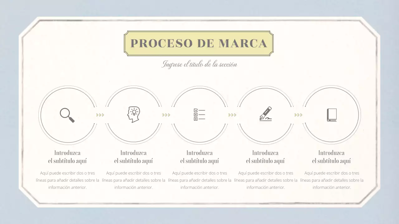 Diseño básico conceptual emocional con papel pintado vintage en beige y azul claro