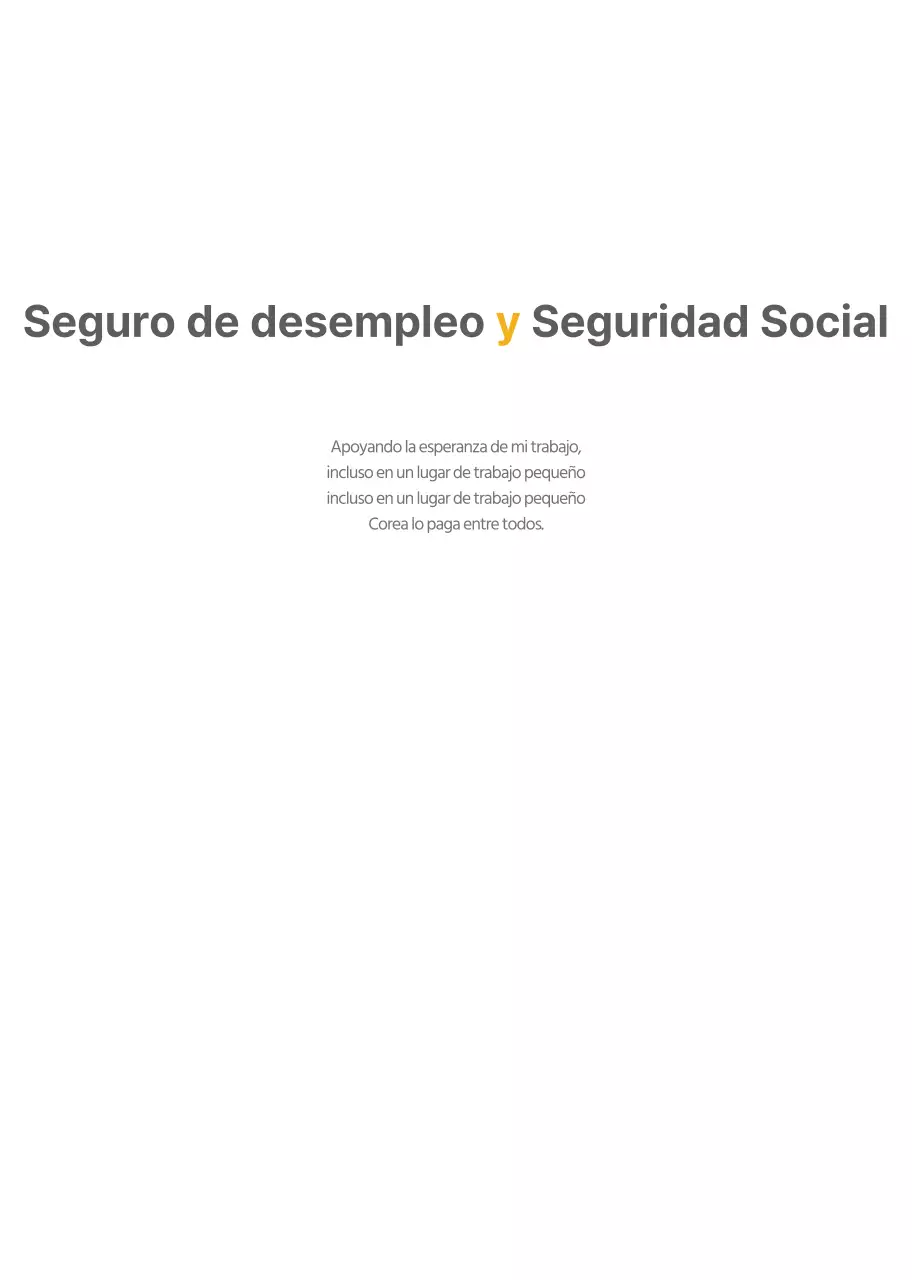 Folleto amarillo sencillo del Seguro de Empleo Seguro Nacional