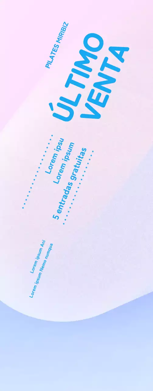 Promocione su evento de Pilates con un emotivo fondo gráfico en 3D