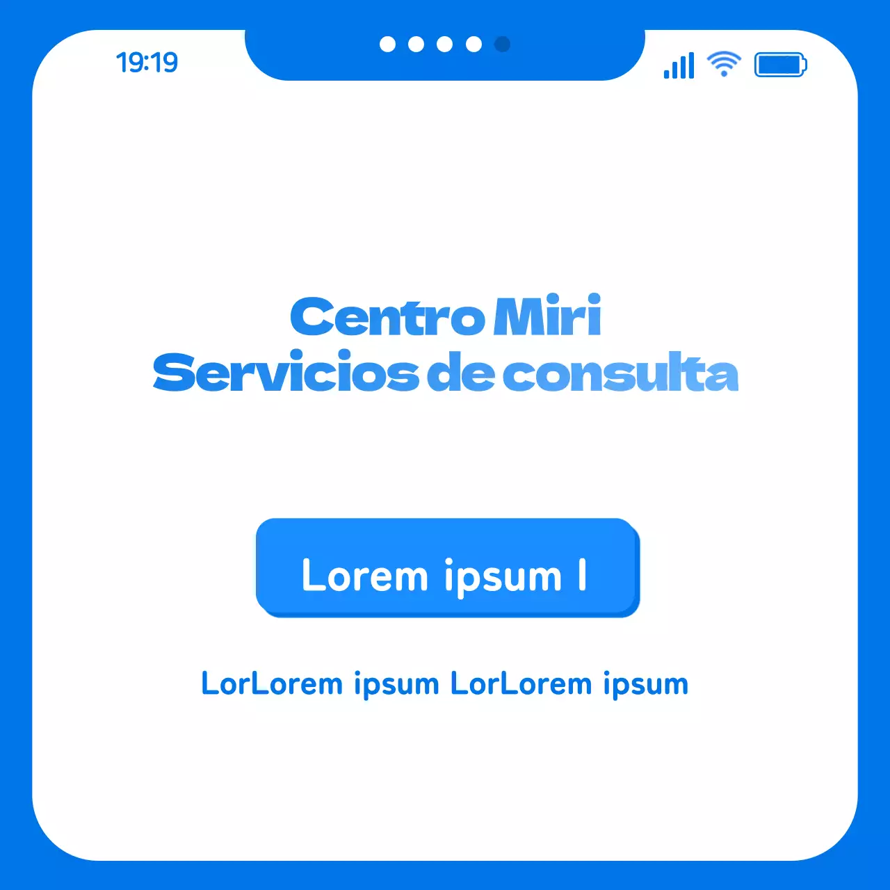 Corona Blue con tema de chat azul