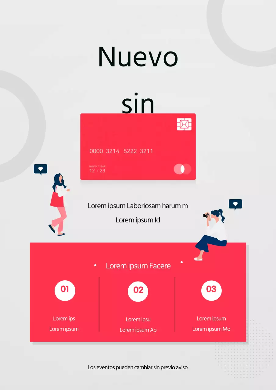 Promueva un sencillo acto sobre los tipos de interés de las empresas de tarjetas rosas y azules