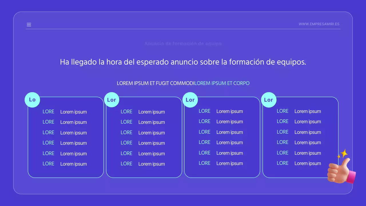 Anuncio de lanzamiento kitsch con simpáticas ilustraciones azules