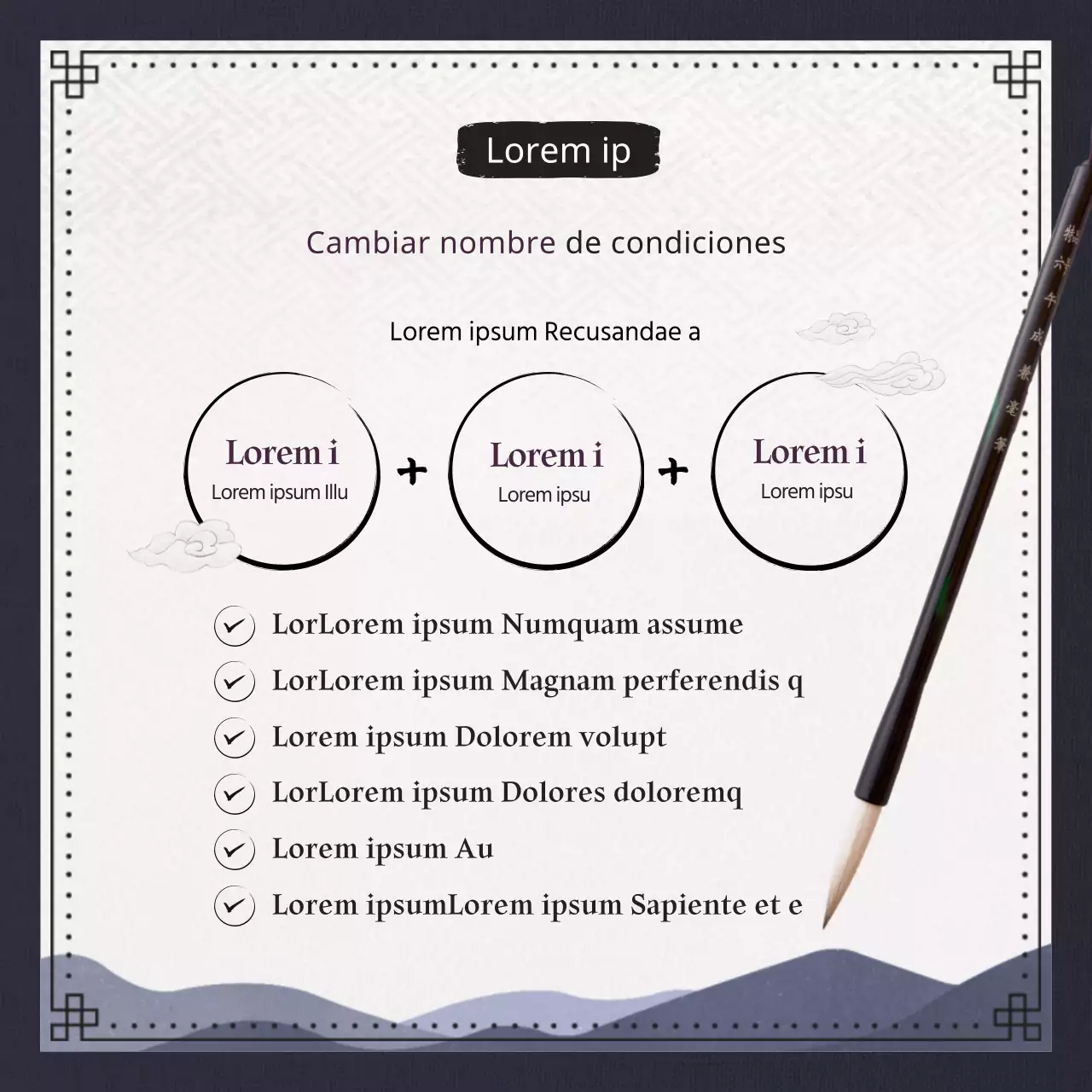 Nomenclatura tradicional y clásica en azul marino y negro