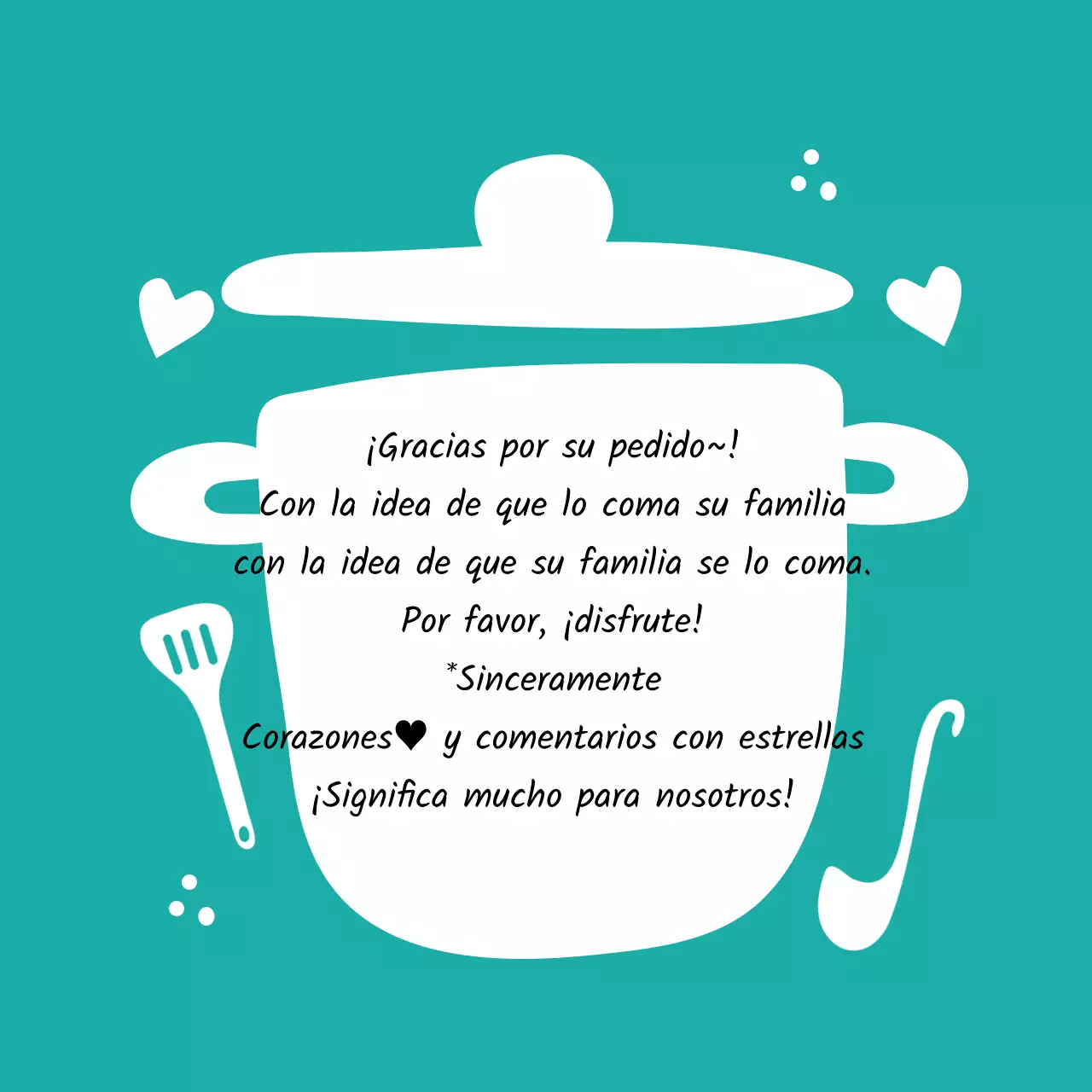 Pegatina de agradecimiento por la entrega