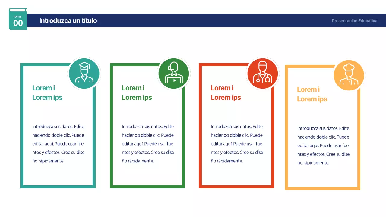 Bonita infografía de la agenda con los colores del arco iris