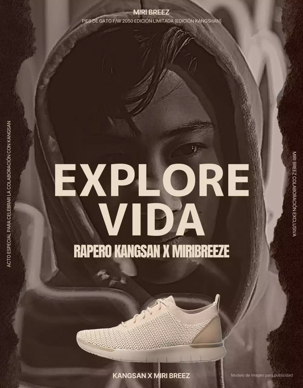 Una colaboración de calzado de senderismo en sepia y beige