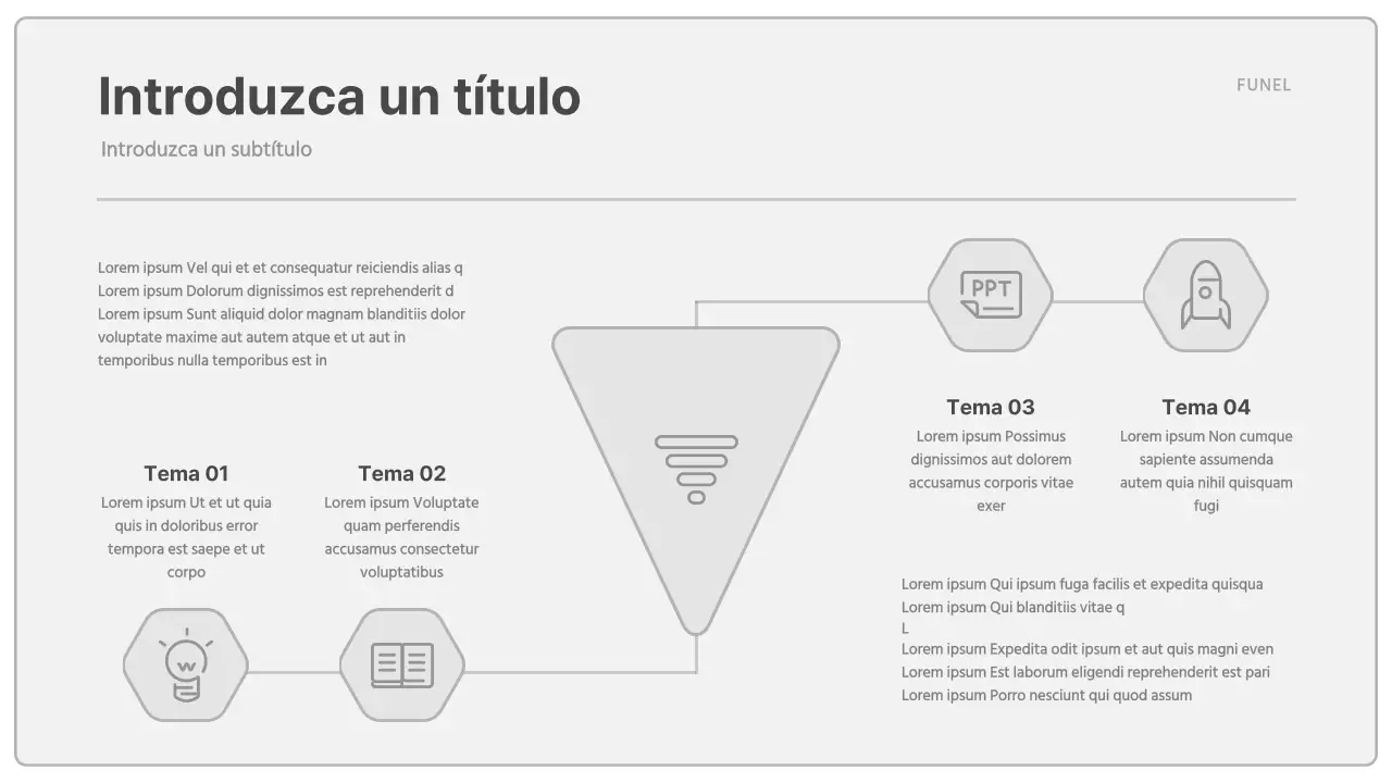 Gráfico de agenda de concepto sencillo en gris y negro