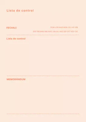 Lista de puntos con un concepto minimalista en naranja