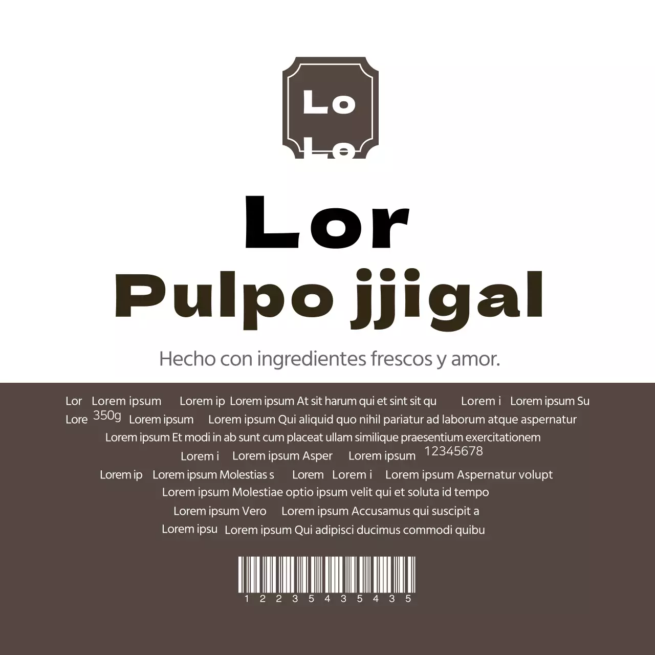 Etiquetas de pulpo doméstico