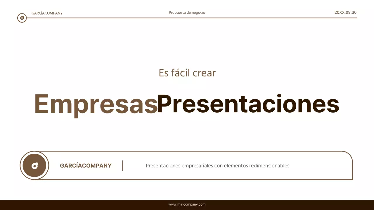 Informe de resaltado de texto sencillo en marrón y blanco