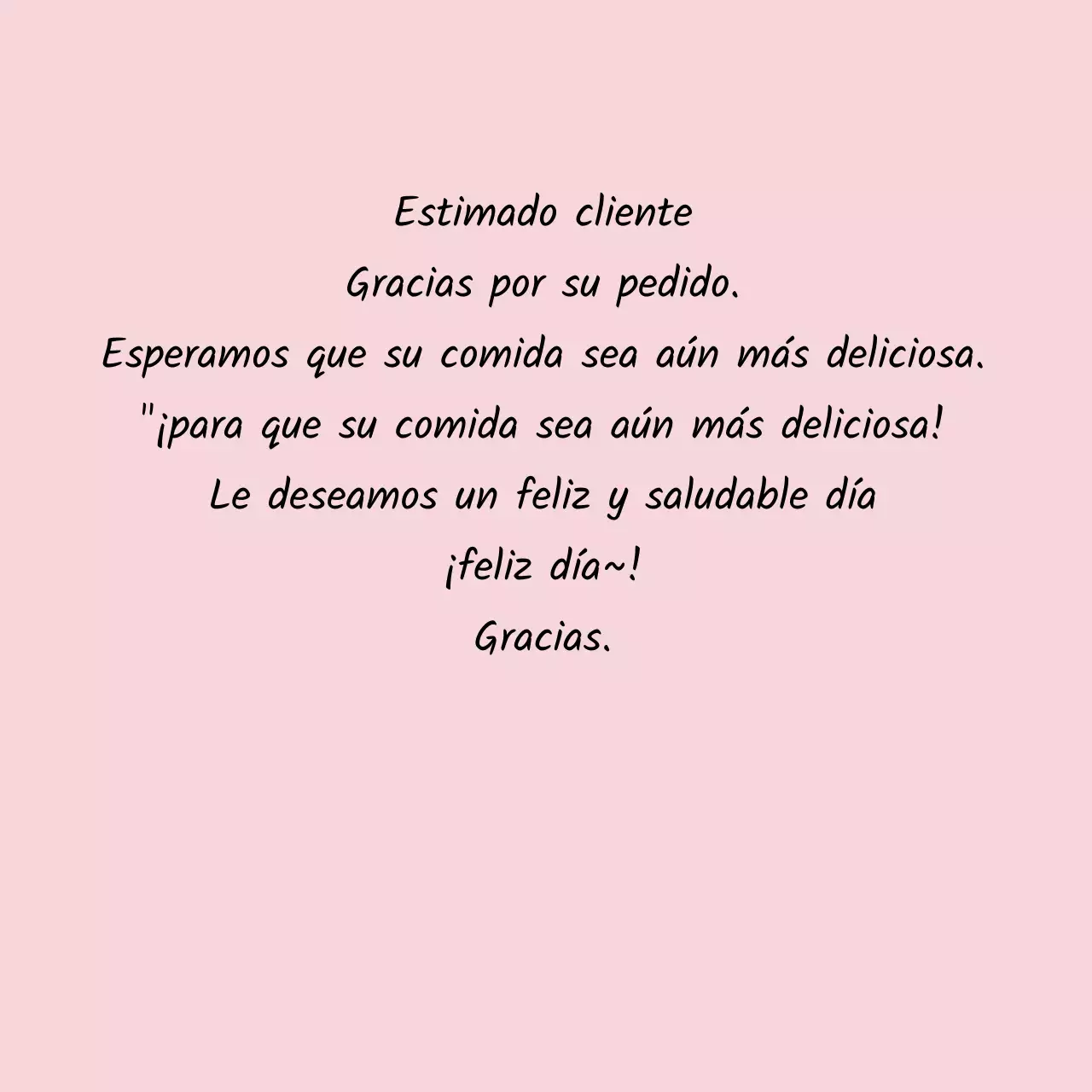 Pegatina de agradecimiento por la entrega