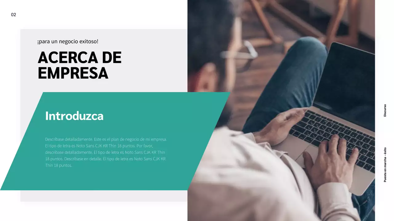 Propuesta de empresa de marketing sencilla y en color menta