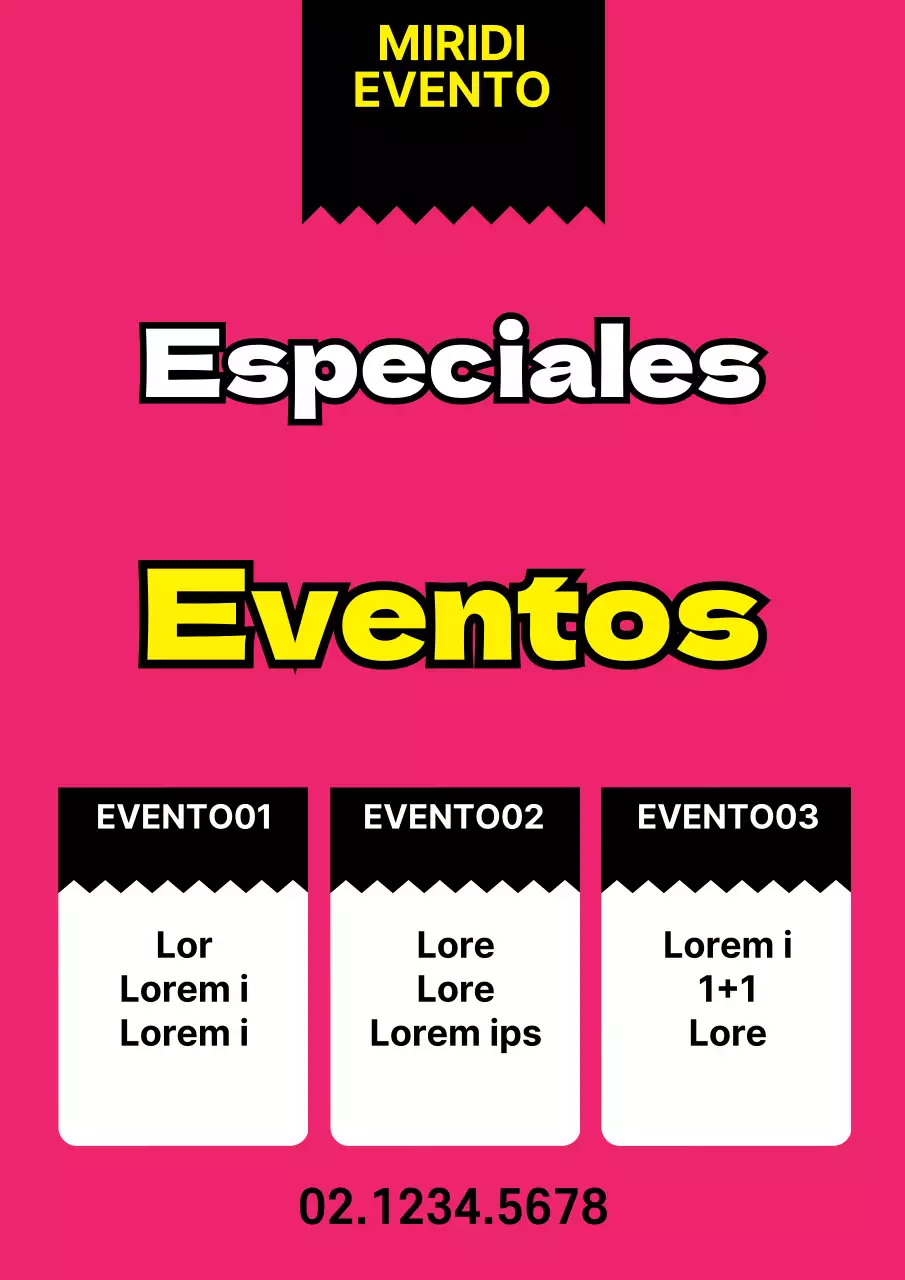 Folleto para promocionar una venta especial con sencillos detalles en rojo
