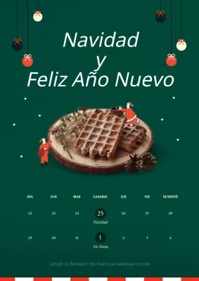 Bonitos cierres de Navidad con adornos navideños verdes y de peluche