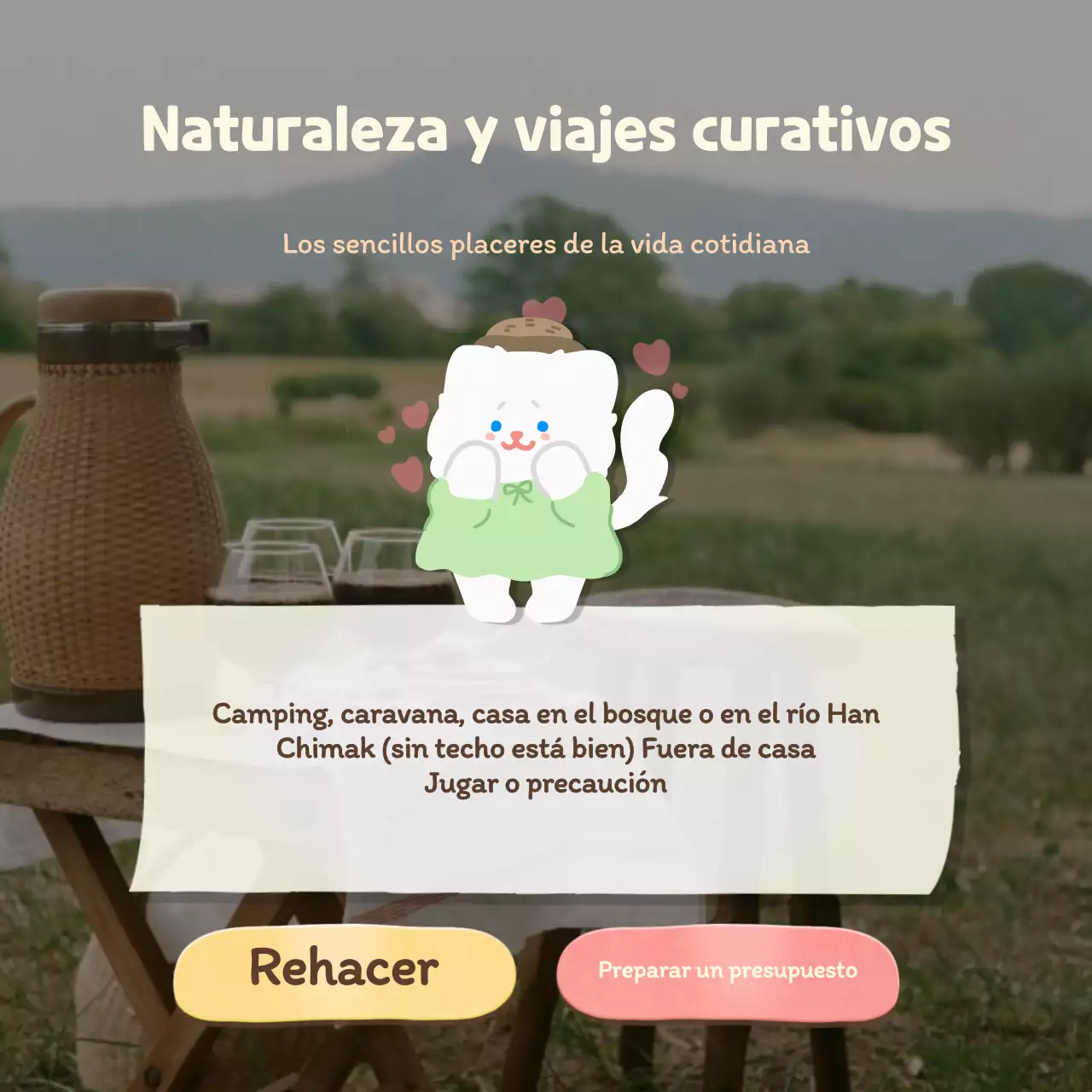 Test psicológico tipo vacaciones con un bonito concepto de piscina azul