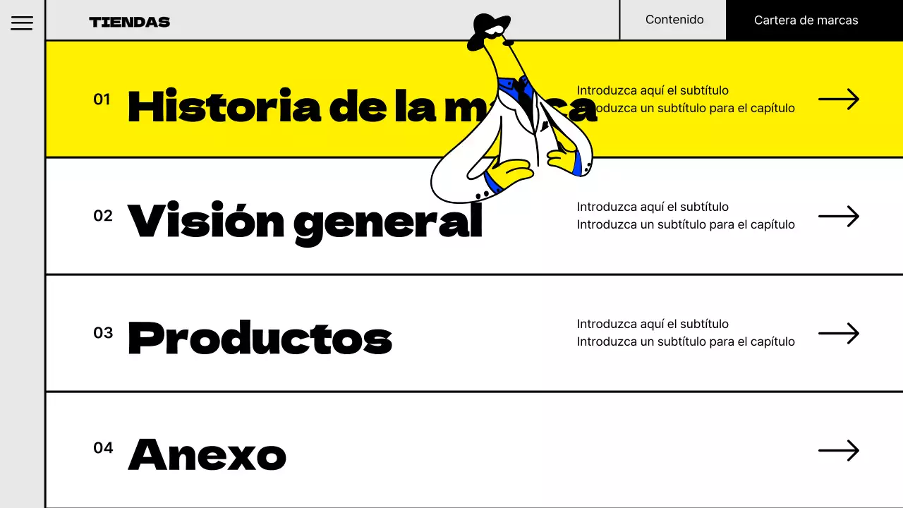 Ilustración pop concepto cartera de marca en colores fluorescentes